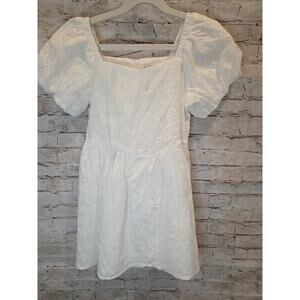 Art Class Girls Cream Colored Dress Size Small 6/7 Casual Shirt Sleeve Dress NWT